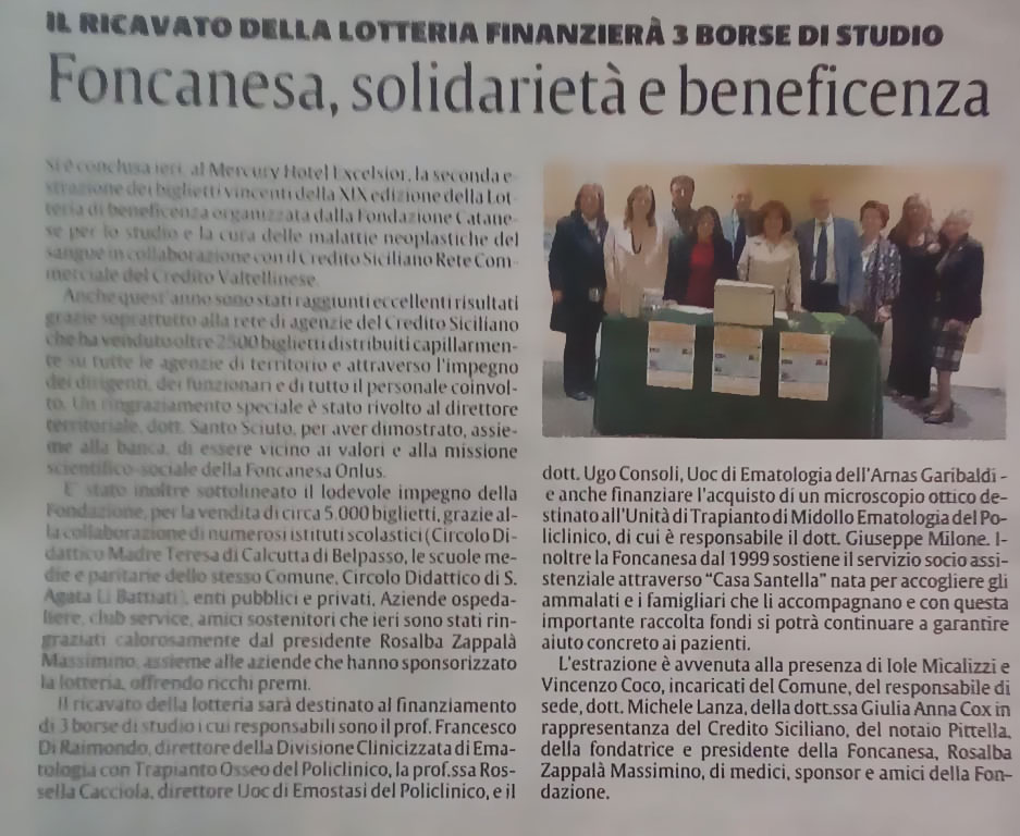 Lotteria II estrazione 2019 giornale